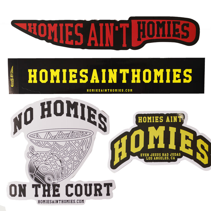 Homies Ain't Homies Sticker Set