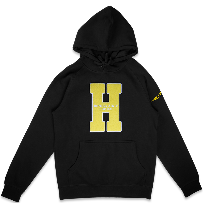 Varsity Chenille Patch Pullover Hoodie