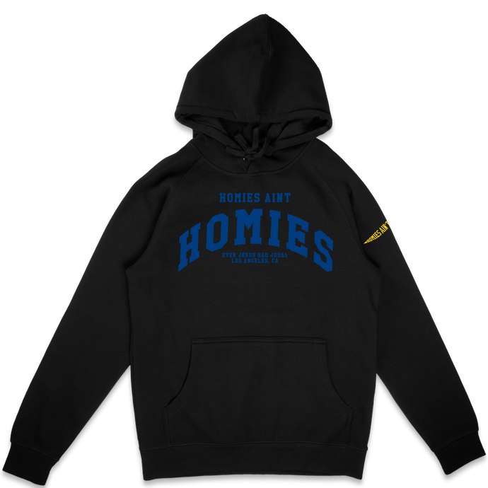 Homies Ain't Homies Blue Logo Hoodie Last Chance U Netflix Los Angeles Streetwear Hypebeast Nike