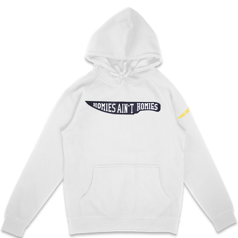 Load image into Gallery viewer, BackStabber Embroidery Patch Pullover Hoodie
