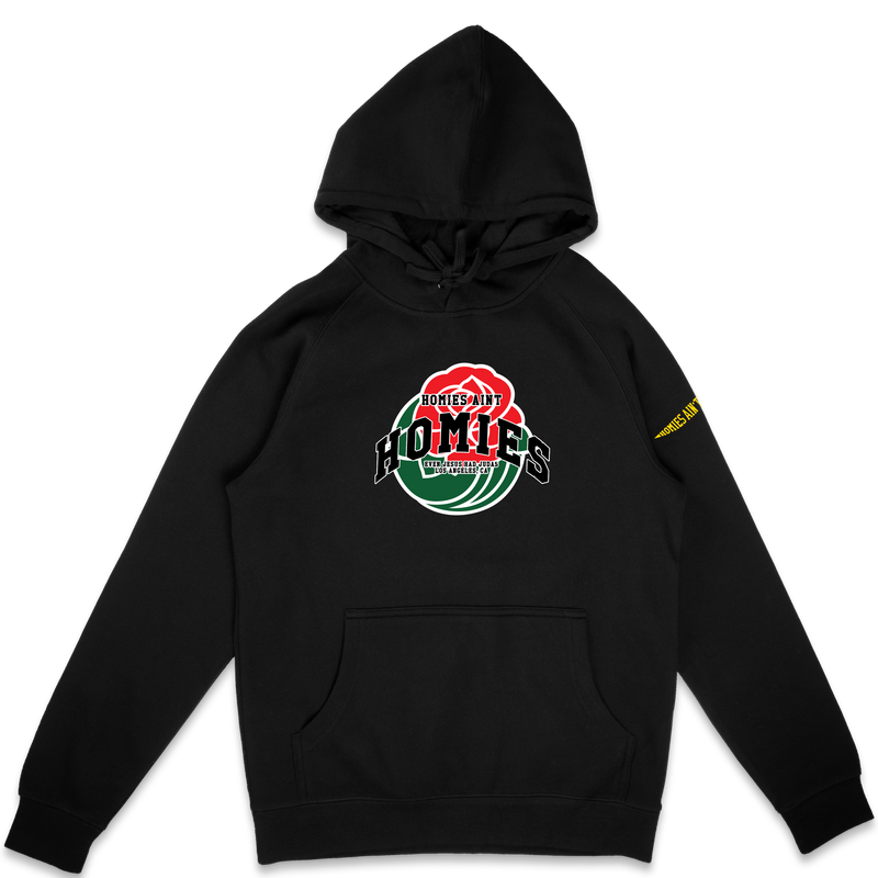 Load image into Gallery viewer, City Of Roses Homies Ain&#39;t Homies Logo Pullover Hoodie
